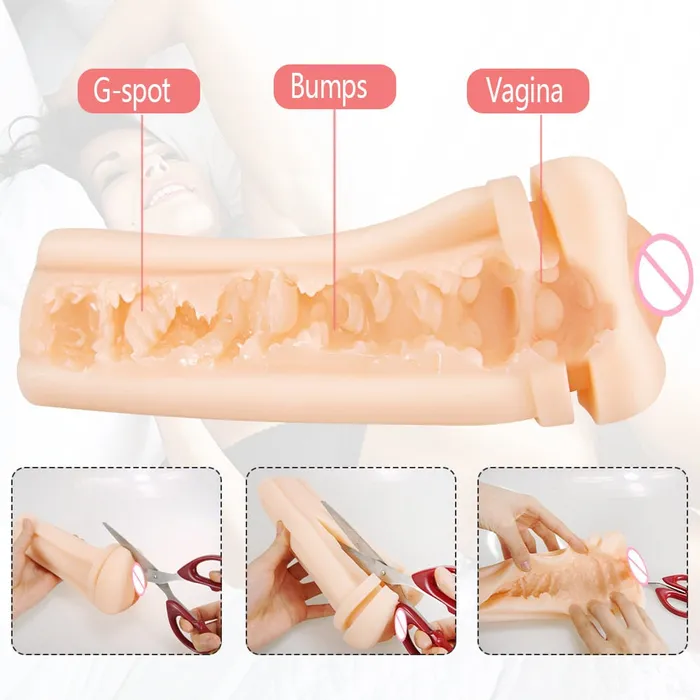 soniker Male Sex Toys Male Masturbation Device Adults Sex Toys Aircraft Cup Vagina Pussy
