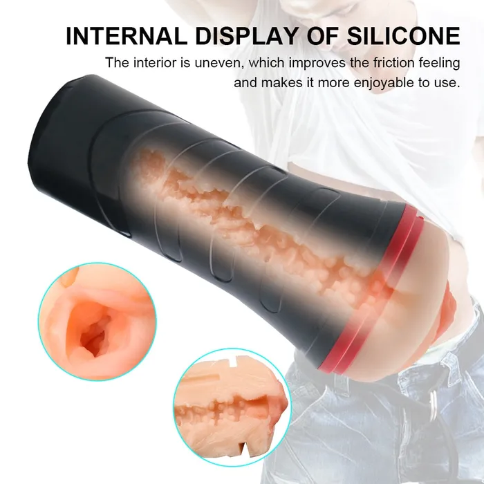 soniker Male Sex Toys Male Masturbation Device Adults Sex Toys Aircraft Cup Vagina Pussy