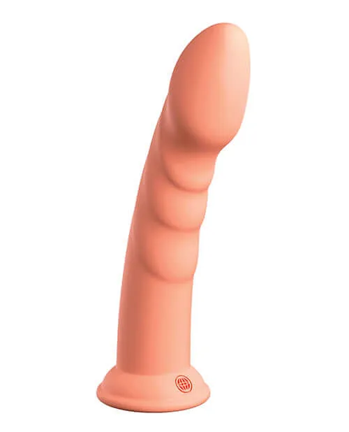 Dillio Platinum 8 inches Super Eight Peach Orange Silicone Dildo Pipedream Products Dildos