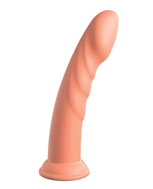Dillio Platinum 8 inches Super Eight Peach Orange Silicone Dildo Pipedream Products Dildos