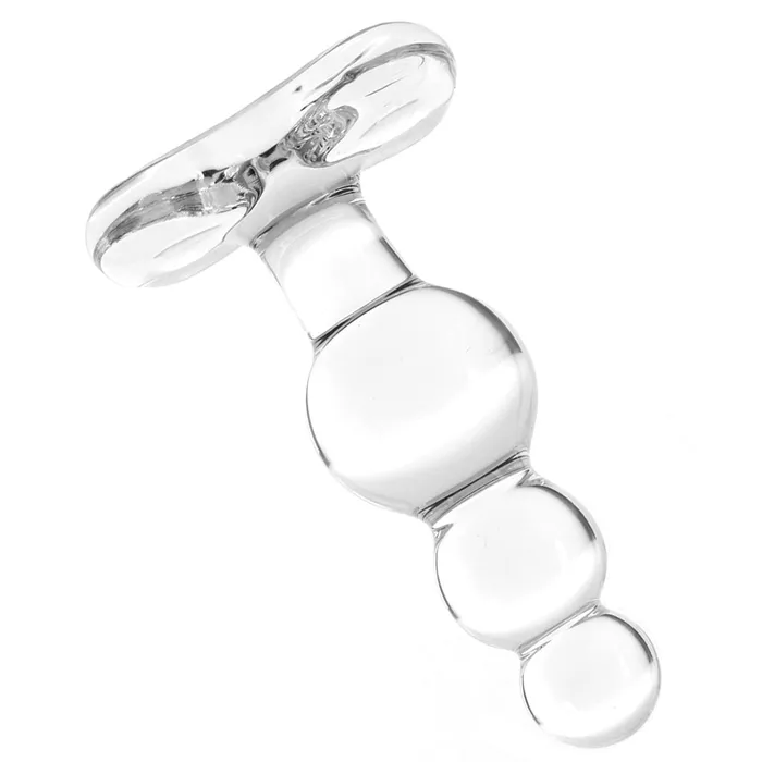 Spartacus Anal Blown Beaded Plug in Clear Spartacus Anal Blown Beaded Plug in Clear