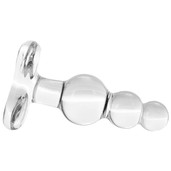 Spartacus Anal Blown Beaded Plug in Clear Spartacus Anal Blown Beaded Plug in Clear