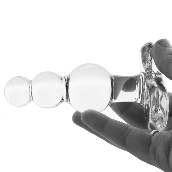 Spartacus Anal Blown Beaded Plug in Clear Spartacus Anal Blown Beaded Plug in Clear