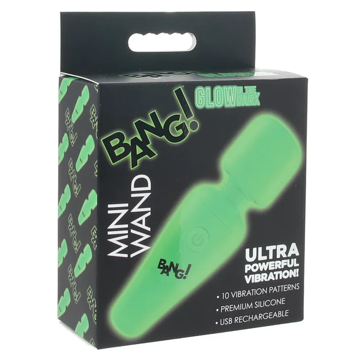 XR Brands Female Sex Toys Bang GlowintheDark Mini Wand