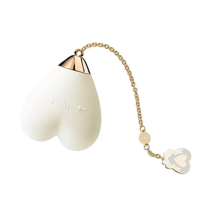 ZALO Female Sex Toys ZALO Baby Heart Appcontrolled Rechargeable Personal Massager Vanilla White