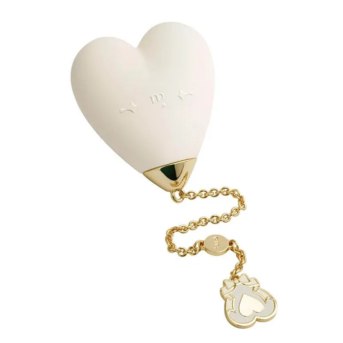 ZALO Female Sex Toys ZALO Baby Heart Appcontrolled Rechargeable Personal Massager Vanilla White