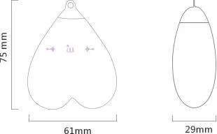ZALO Female Sex Toys ZALO Baby Heart Appcontrolled Rechargeable Personal Massager Vanilla White