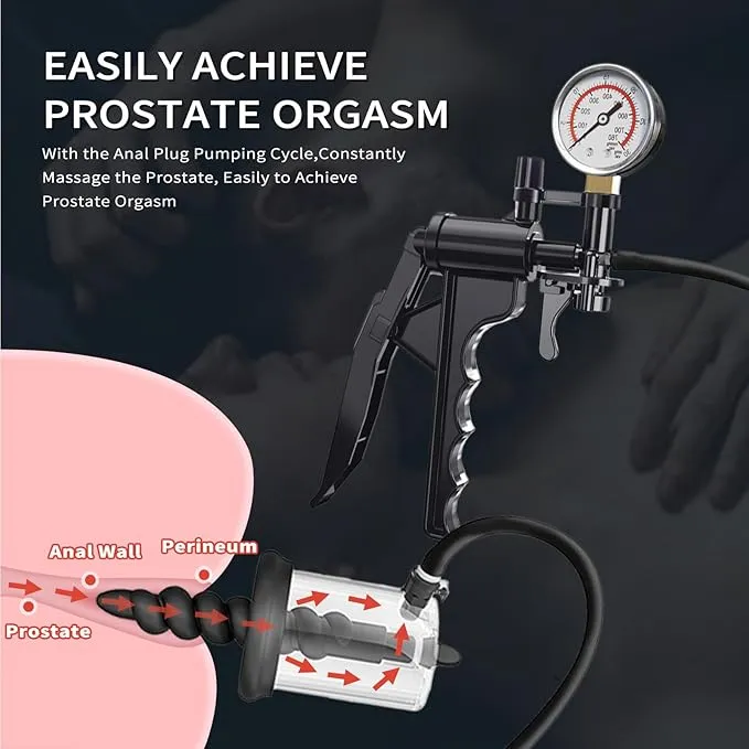 BLUSH Mojin Anal Plug Vacuum Pump Enlarger Butt Plug Prostate Massager Male Sex Toys