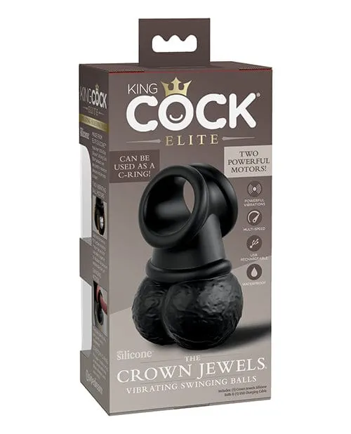 Dildos Pipedream Products King Cock Elite The Crown Jewels Vibrating Swinging Balls Black Dildos Pipedream Products King Cock Elite The Crown Jewels Vibrating Swinging Balls Black