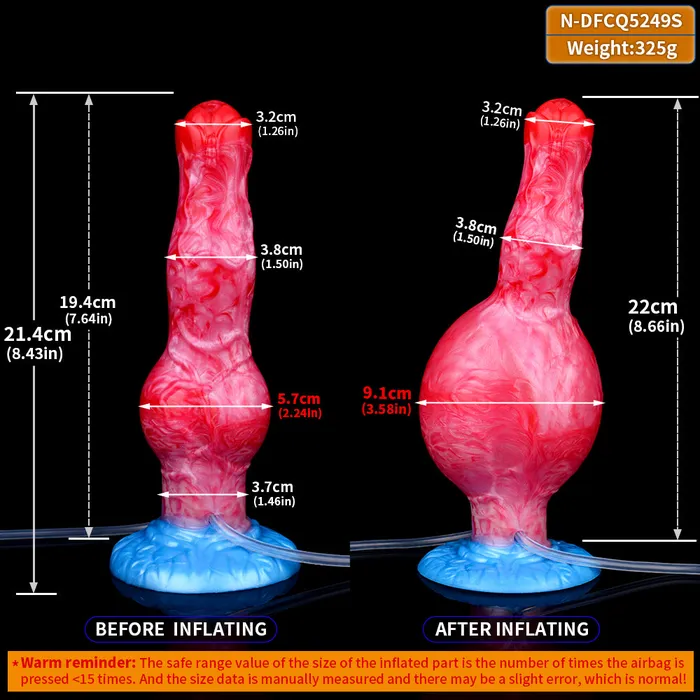 FAAK 5249 Inflatable Squirting Fantasy Dildo Female Sex Toys FAAK 5249 Inflatable Squirting Fantasy Dildo Female Sex Toys