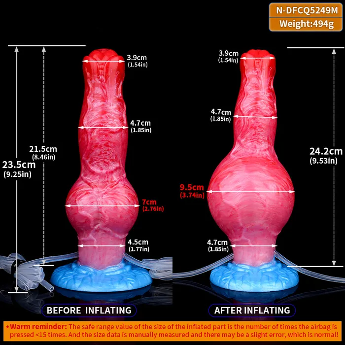 FAAK 5249 Inflatable Squirting Fantasy Dildo Female Sex Toys FAAK 5249 Inflatable Squirting Fantasy Dildo Female Sex Toys