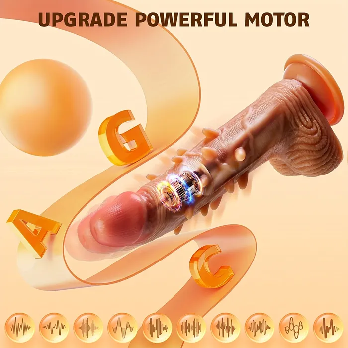 Vibrators YIQU YIQU 2286cm Realistic Dildos With 10 Thrusting 10 Vibration Modes