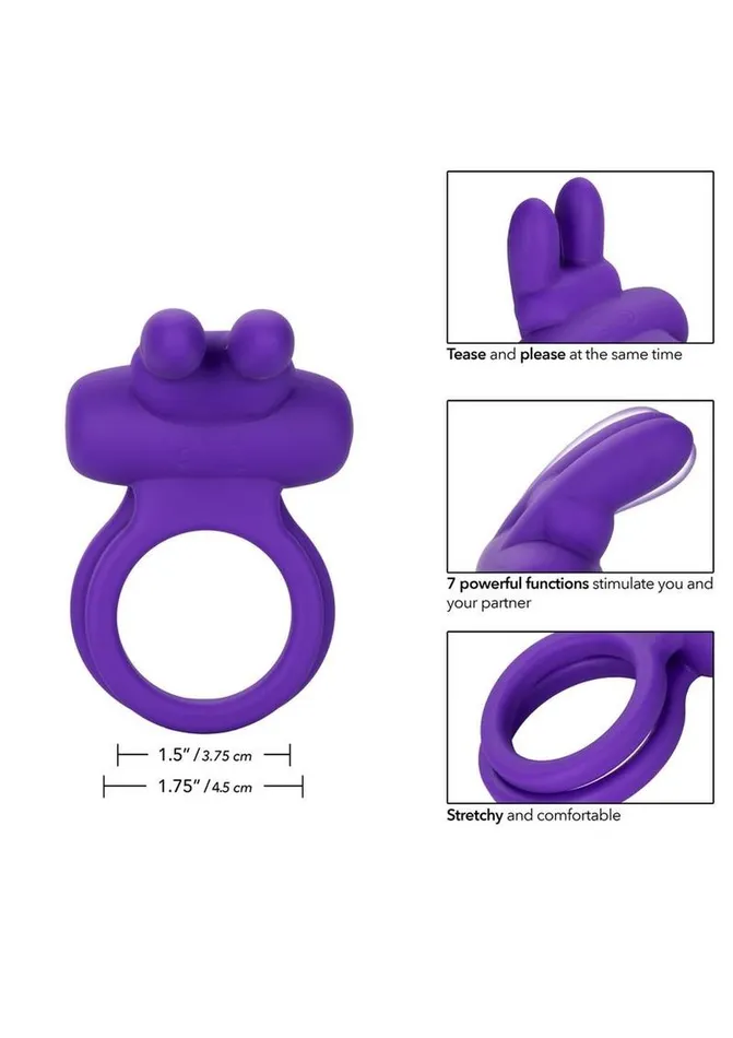 Couples Enhancers Vibrators Silicone Rechargeable Dual Rockin Rabbit Multi Speed Cockring Waterproof Couples Enhancers Vibrators Silicone Rechargeable Dual Rockin Rabbit Multi Speed Cockring Waterproof