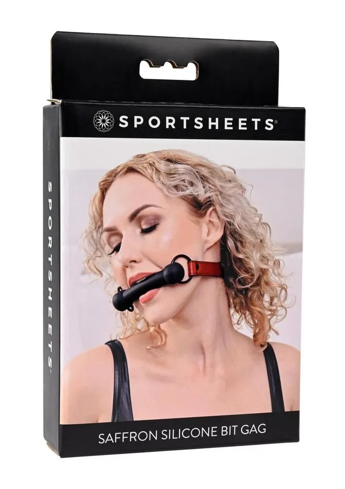 Female Sex Toys Saffron Silicone Bit Gag Saffron