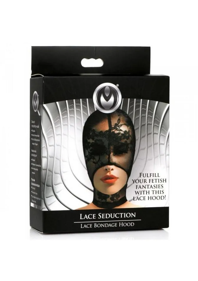 Master Series Couples Master Series Lace Seduction Lace Bondage Hood
