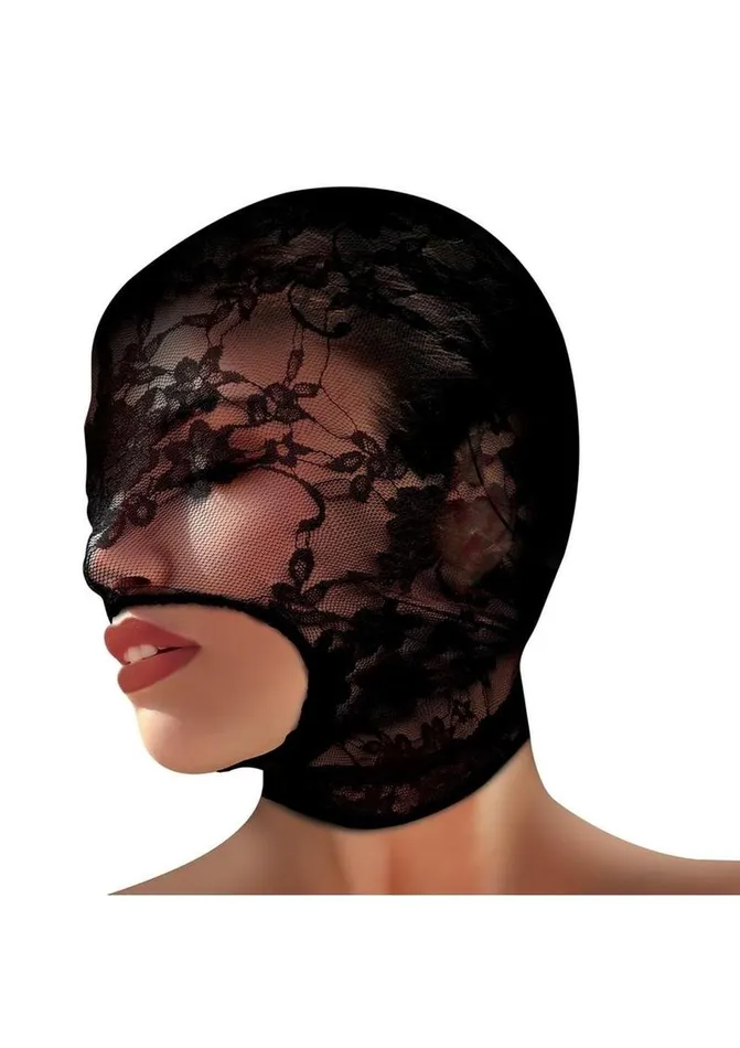 Master Series Couples Master Series Lace Seduction Lace Bondage Hood